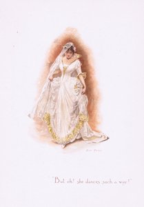 Men åh, hon dansar så!, från Some Old Love Songs publicerade av Hildesheimer & Faulkner, 1892 av Alice Havers