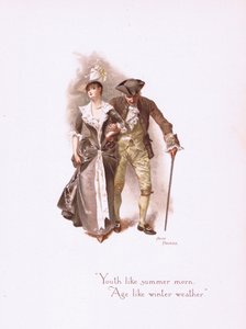 Ungdom som en sommarmorgon, från Some Old Love Songs publicerade av Hildesheimer & Faulkner, 1892