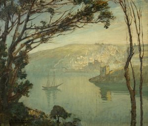 A Winter Morning, Fowey (olja på duk)