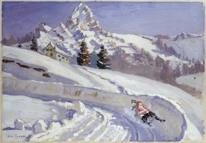Kälkeåkning nära Matterhorn