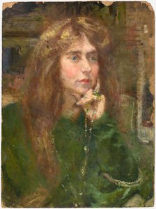 Natalie med halsband, ca. 1900.