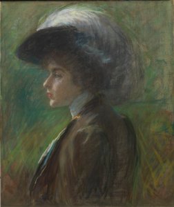 Den fjäderprydda hatten av Alice Pike Barney