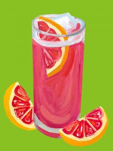 Cocktail med rosa grapefrukt av Alice Straker