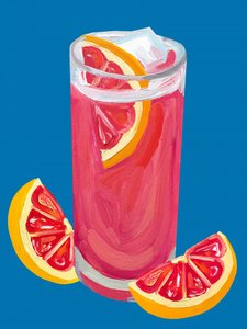 Cocktail med rosa grapefrukt av Alice Straker