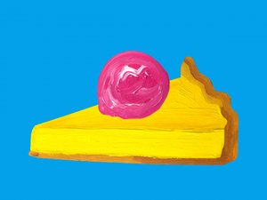Färgsprakande Pie Pop Art av Alice Straker