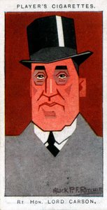 Edward Carson, 1st Baron Carson, Ulster ledare och advokat, 1926. av Alick P. F. Ritchie