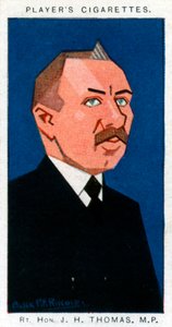 James Henry Thomas, brittisk fackföreningsman och politiker, 1926.