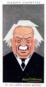 1926 Spelarens cigarettkort föreställande: David Lloyd George