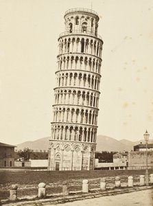Campanile, Pisa, ca 1850 (albumin silvertryck) av Fratelli Alinari