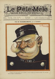Inga sammankomster. Illustration för Le Pele-Mele, 1902