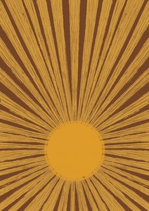 Varm retro-sunburst av Aliya Putrus