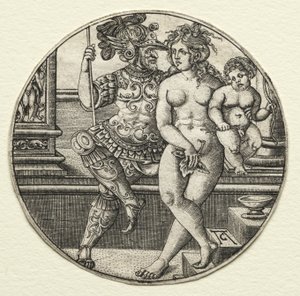 Mars, Venus och Amor, 1520-talet.