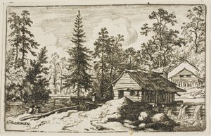 Kvinna tittar på en skiff