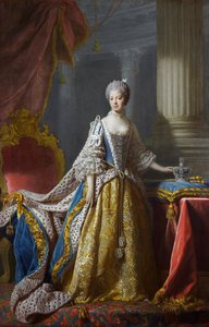 Allan Ramsay - Drottning Charlotte (Kunglig samling)1 av Allan Ramsay