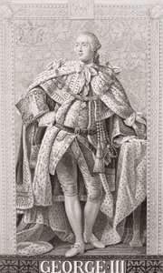 George III (1738-1820) från "Illustrationer av engelsk och skotsk historia" volym II av Allan Ramsay