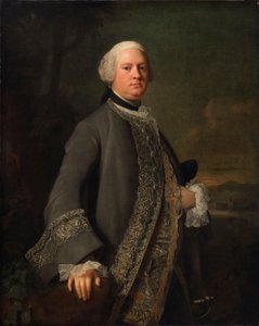 Porträtt av Sir John Tyrell, Bt. av Allan Ramsay