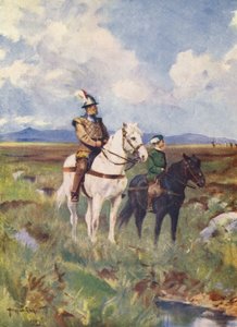 Kinmont Willie (färglitografi) av Allan Stewart