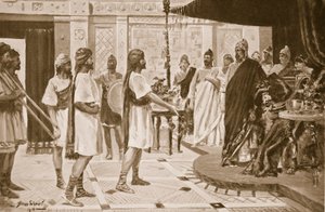 Midas of Phrygia arrangerar en allians med Urartu (litho)