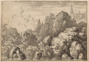 Church on a Hill, förmodligen ca. 16451656. av Allart van Everdingen
