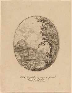 Hamlet mellan träden, troligen ca. 16451656. av Allart van Everdingen