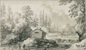 Nordiskt landskap av Allart van Everdingen