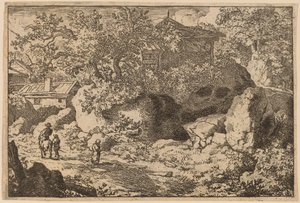 Bonde till häst, troligen ca. 16451656. av Allart van Everdingen