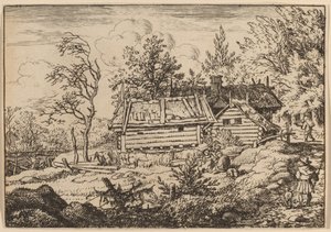 Pilgrim med en hund, förmodligen ca. 16451656. av Allart van Everdingen