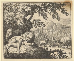 Renard fortsätter med sina lögner, 1650-75. av Allart van Everdingen
