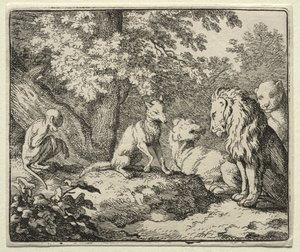 Reynard the Fox: Ytterligare falskt vittnesmål från Reynard av Allart van Everdingen