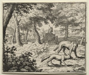Reynard the Fox: The Badgers Defense of Reynard. av Allart van Everdingen