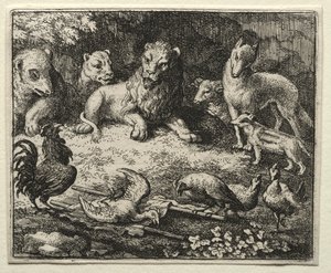 Reynard the Fox: The Complaint of the Cock. av Allart van Everdingen