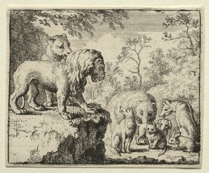 Reynard the Fox: The Pardon of Reynard av Allart van Everdingen