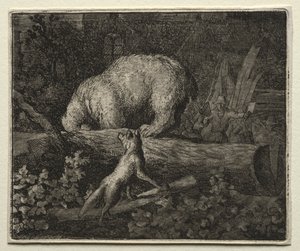 Reynard the Fox: Att fånga björnen av Allart van Everdingen