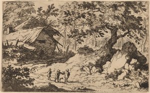 Ruinös stuga, förmodligen ca. 16451656. av Allart van Everdingen