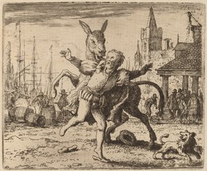 Assen och hunden, förmodligen ca. 16451656. av Allart van Everdingen