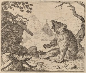 Björnen skickad som budbärare, förmodligen ca. 16451656.
