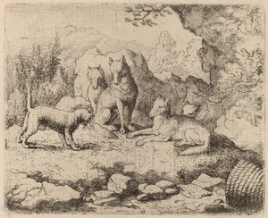 Katten skickad som budbärare, förmodligen ca. 16451656.
