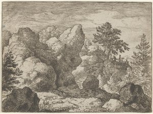 The Pointed Rock, 1600-talet. av Allart van Everdingen
