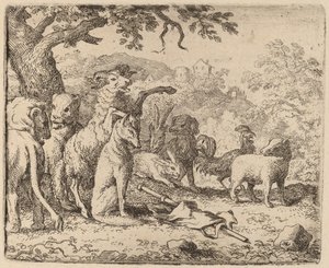Ramen välsignar Reynard, förmodligen ca. 16451656. av Allart van Everdingen