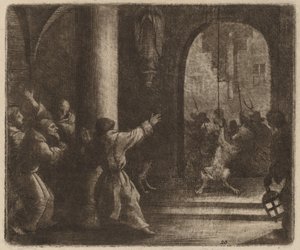 Vargen och klosterklockan av Allart van Everdingen