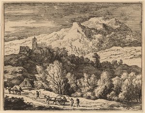 Två vagnar, förmodligen ca. 16451656. av Allart van Everdingen