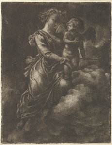 Venus och Amor, 1600-talet. av Allart van Everdingen