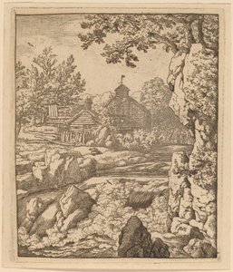 Vattenfall, troligen ca. 16451656. av Allart van Everdingen