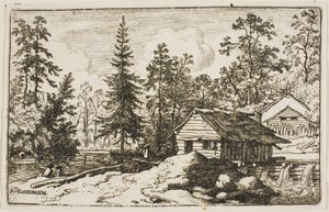 Kvinna tittar på en skiff