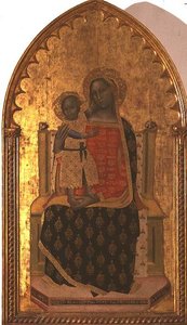 Madonna och Child Enthroned