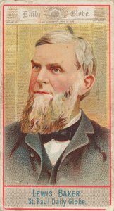 Lewis Baker, St. Paul Daily Globe, från American Editors-serien N1 för Allen & Ginte..., 1887. av Allen