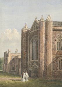 Lichfield Cathedral - North West View: akvarellmålning, nd [27 augusti 1842]
