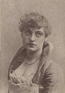 Charlotte Tittell, från Actresses-serien N67 som marknadsför Virginia Brights Cigarett..., ca. 1888. av Allen and Ginter