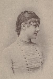 Lili Rupp, från Actresses-serien N67 som marknadsför Virginia Brights Cigarettes for A..., ca. 1888. av Allen and Ginter