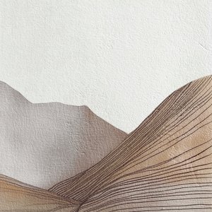 Abstrakta bergslinjer av Alma